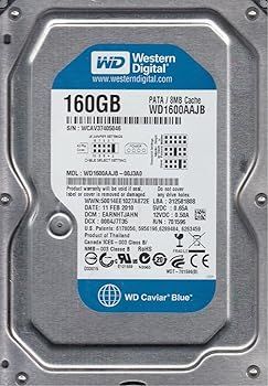 WD1600AAJB-00J3A0、DCM EARNHTJAHN、Western Digital 160GB IDE 3.5ハードドライブ