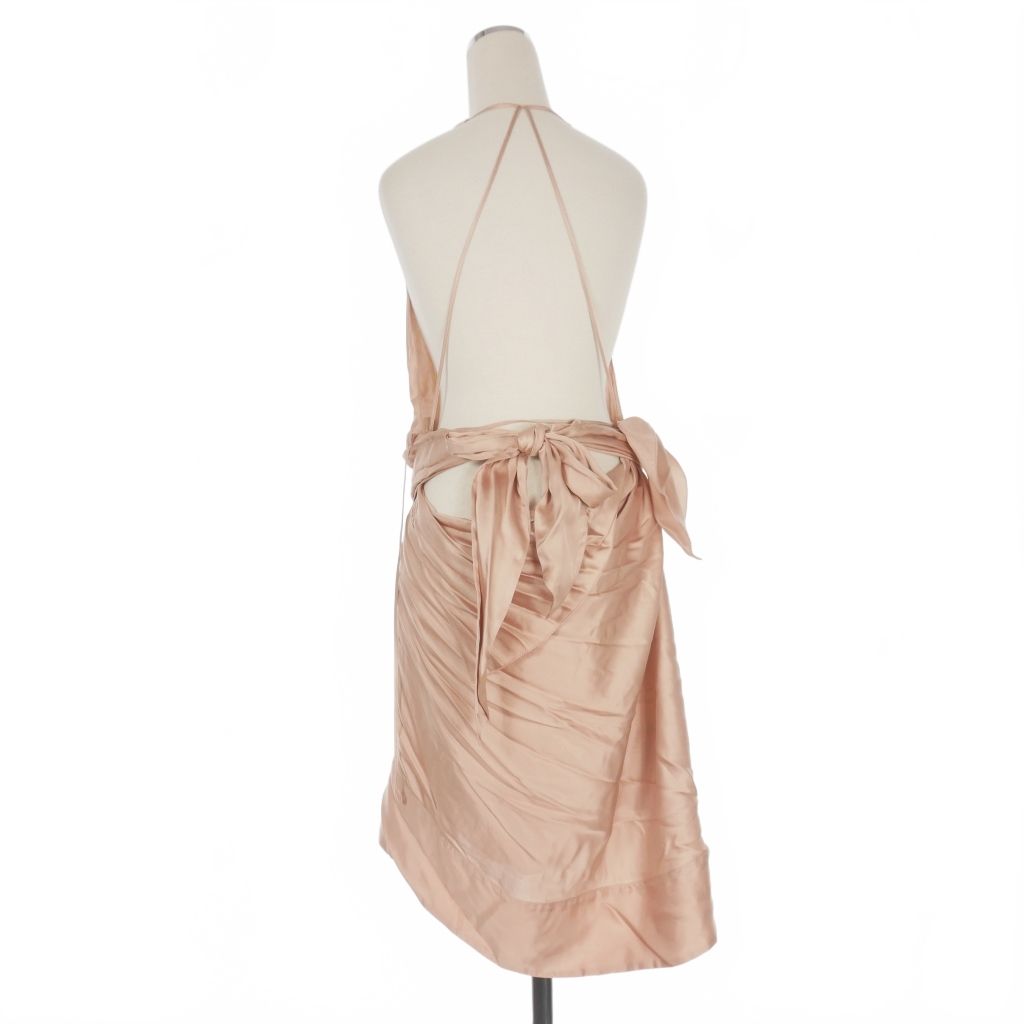 【中古】未使用品 ディースクエアード DSQUARED2 23AW ノースリーブワンピース ドレス 40 ピンクベージュ S72CV0459 ディースクエアード DSQUARED2 23AW ノースリーブワンピース ドレス 40