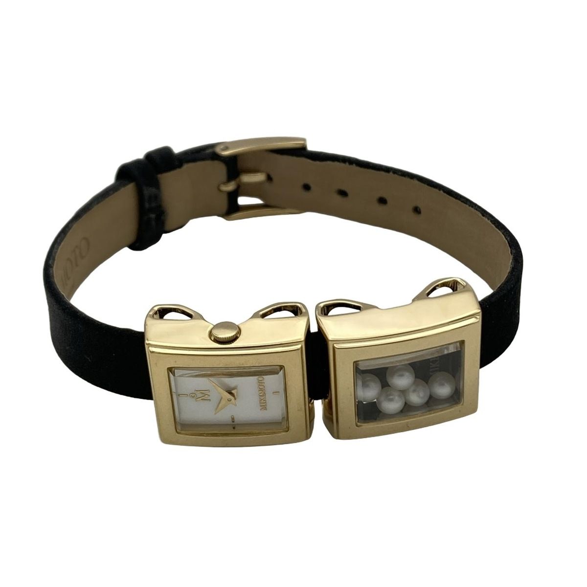 mikimoto(ミキモト) 腕時計 ダブルフェイス レディース ホワイトシェル