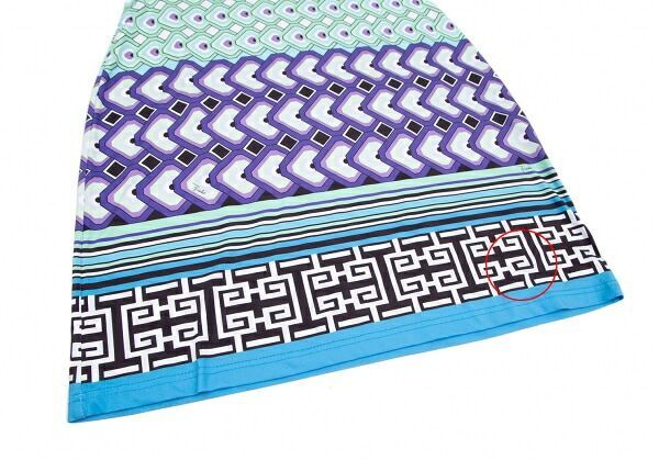 EMILIO PUCCI 幾何学模様 半袖ミニワンピース EMILIO PUCCI 幾何学模様 半袖ミニワンピース エミリオプッチEMILIO