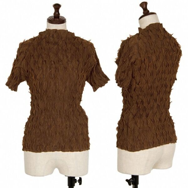 イッセイミヤケISSEY 良い MIYAKE ダイヤプリーツハイネックカットソー