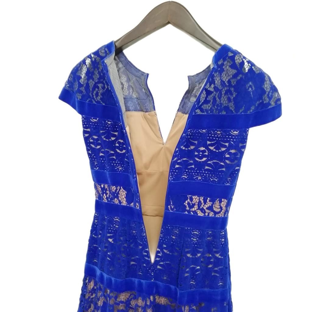 タダシショージ TADASHI SHOJI ベルベット ベロア レース ワンピース