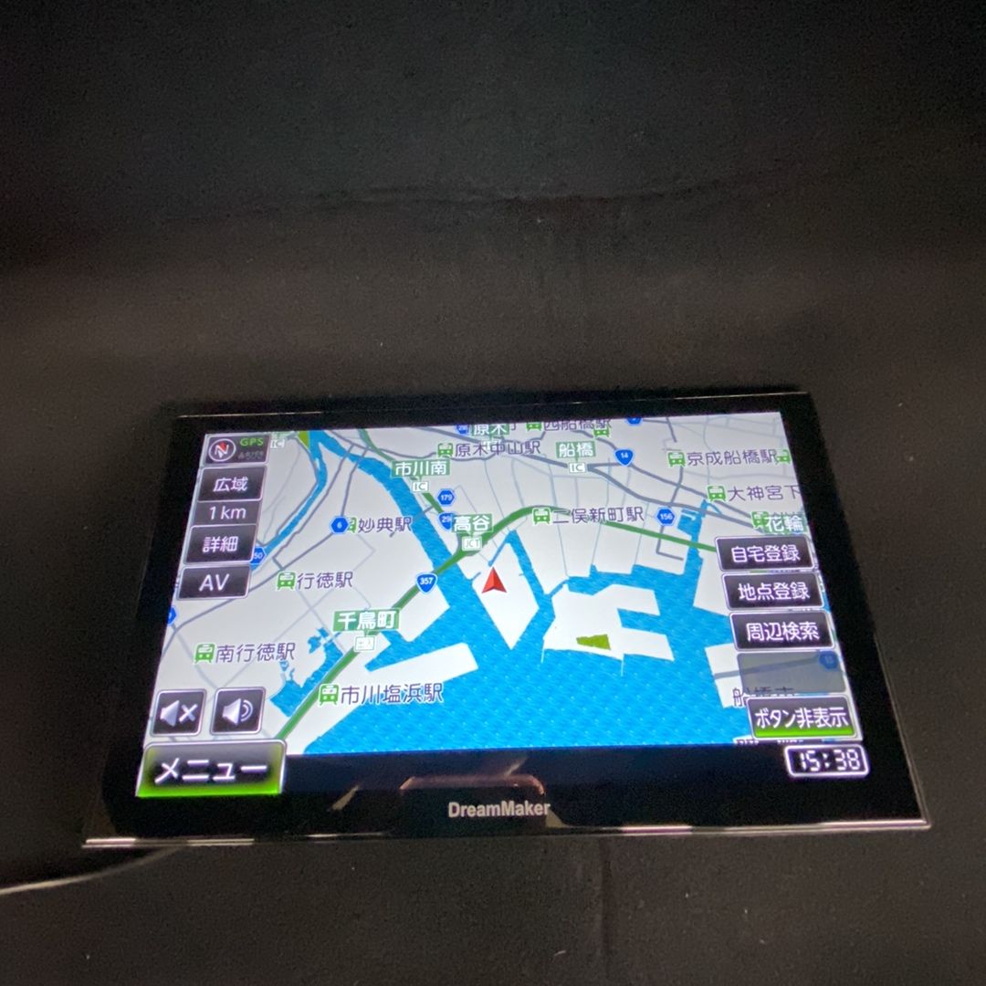DreamMaker 9インチ フルセグ ポータブルナビ PN0907A【ディスプレイ品