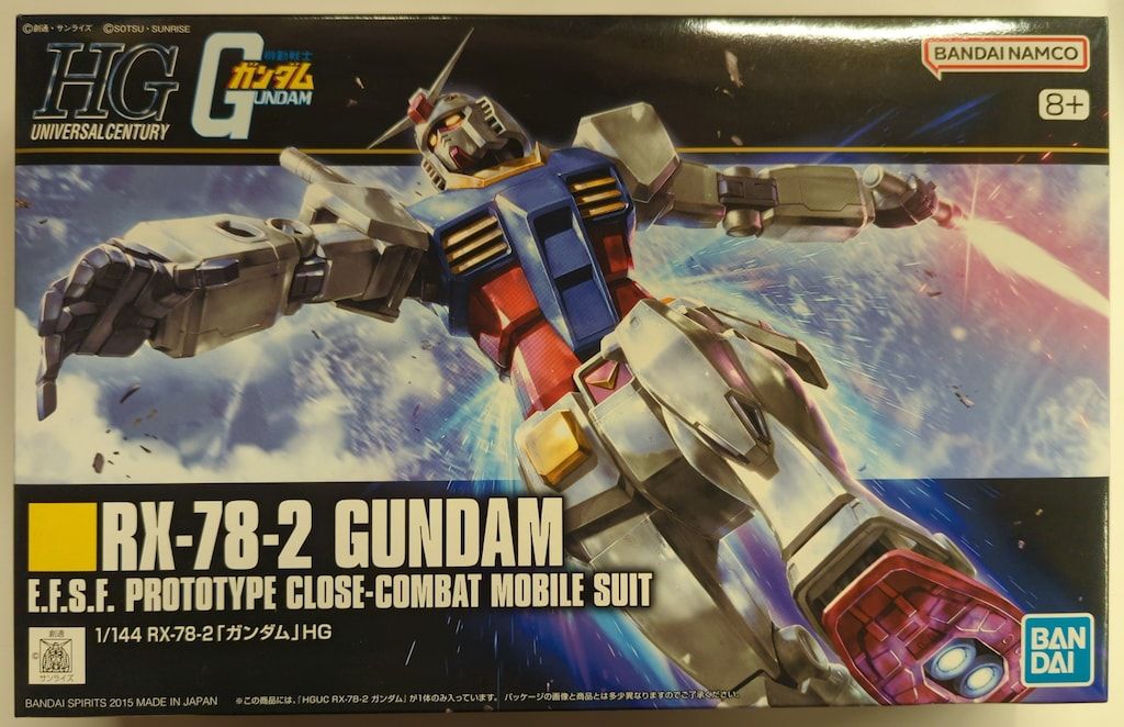 BANDAI SPIRITS HGUC 1/144 バンダイナムコ版 RX-78-2ガンダム/8+表記