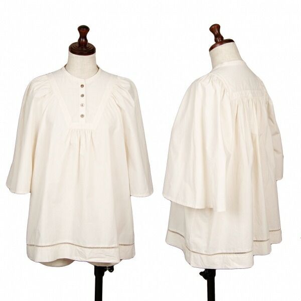 ミナペルホネンmina perhonen フレアスリーブコットントップス