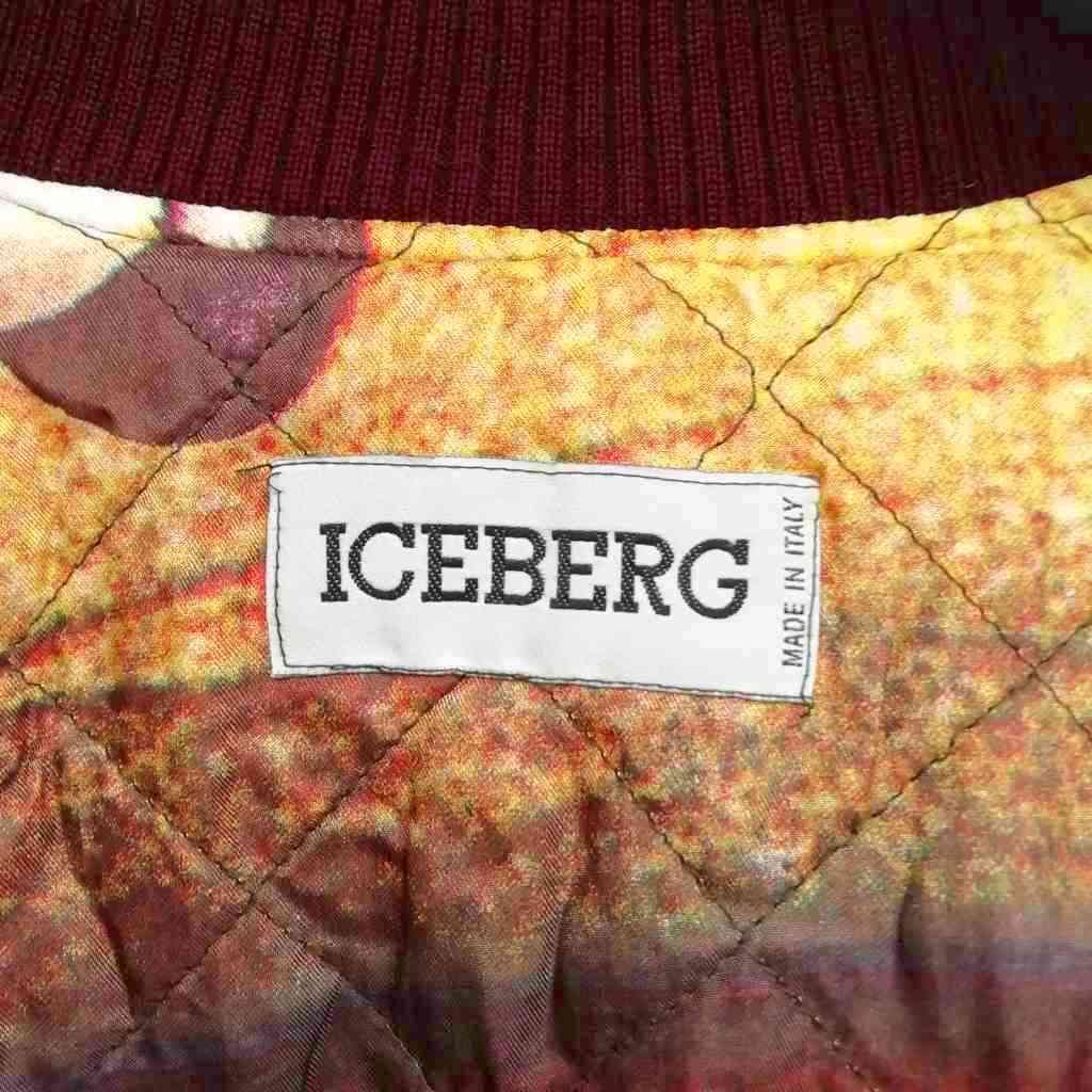 【中古】アイスバーグ ICEBERG PARIS BERNIE DAKAR ブルゾン スタジャン 袖レザー ヴィンテージ 44 オリーブ系 メンズ アイスバーグ ICEBERG PARIS BERNIE DAKAR ブルゾン スタジャン 袖