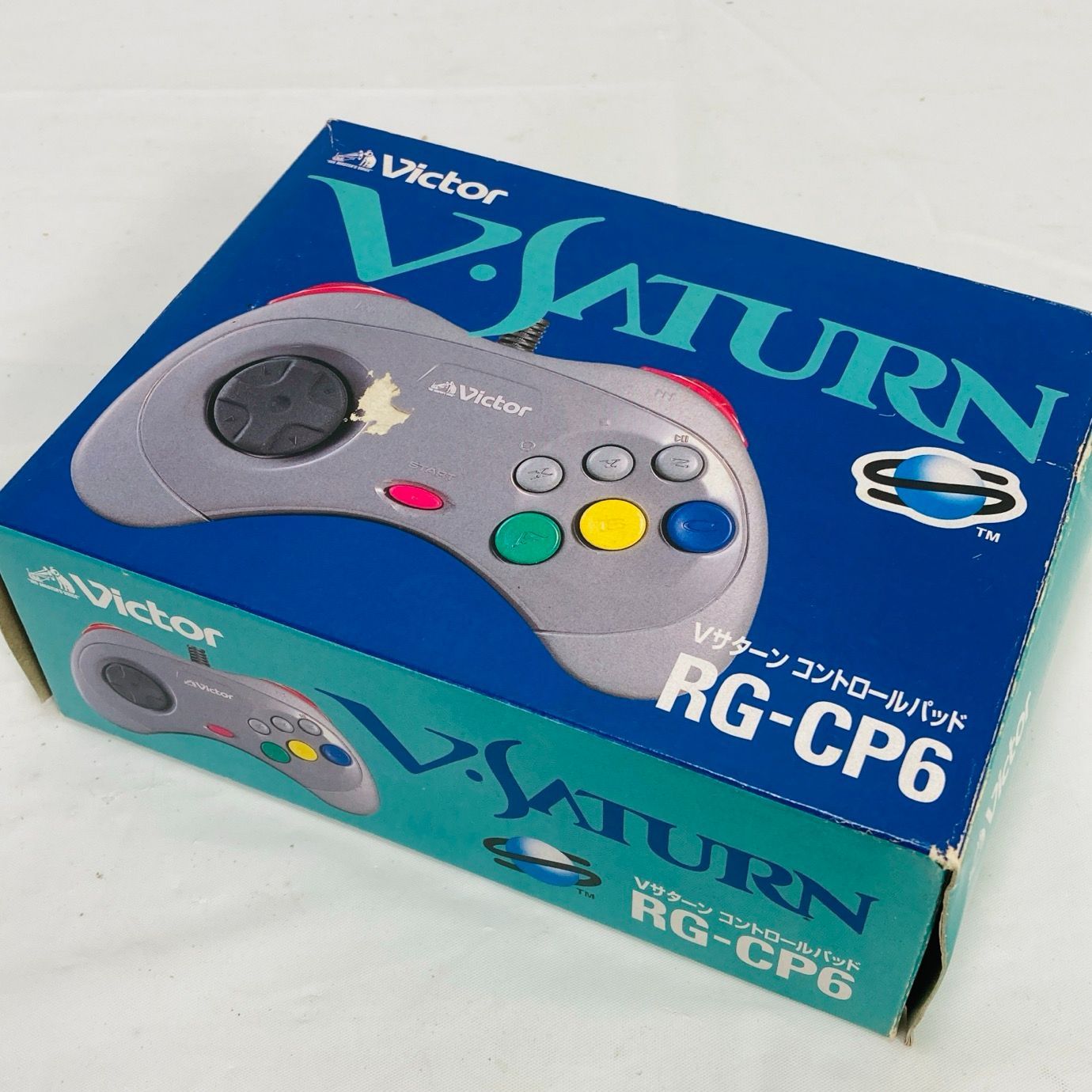 PlayStation 未使用品　セガサターン コントロールパッドセット 元箱 SEGA SS セガサターン Vサターン コントロールパッド Victor 動作