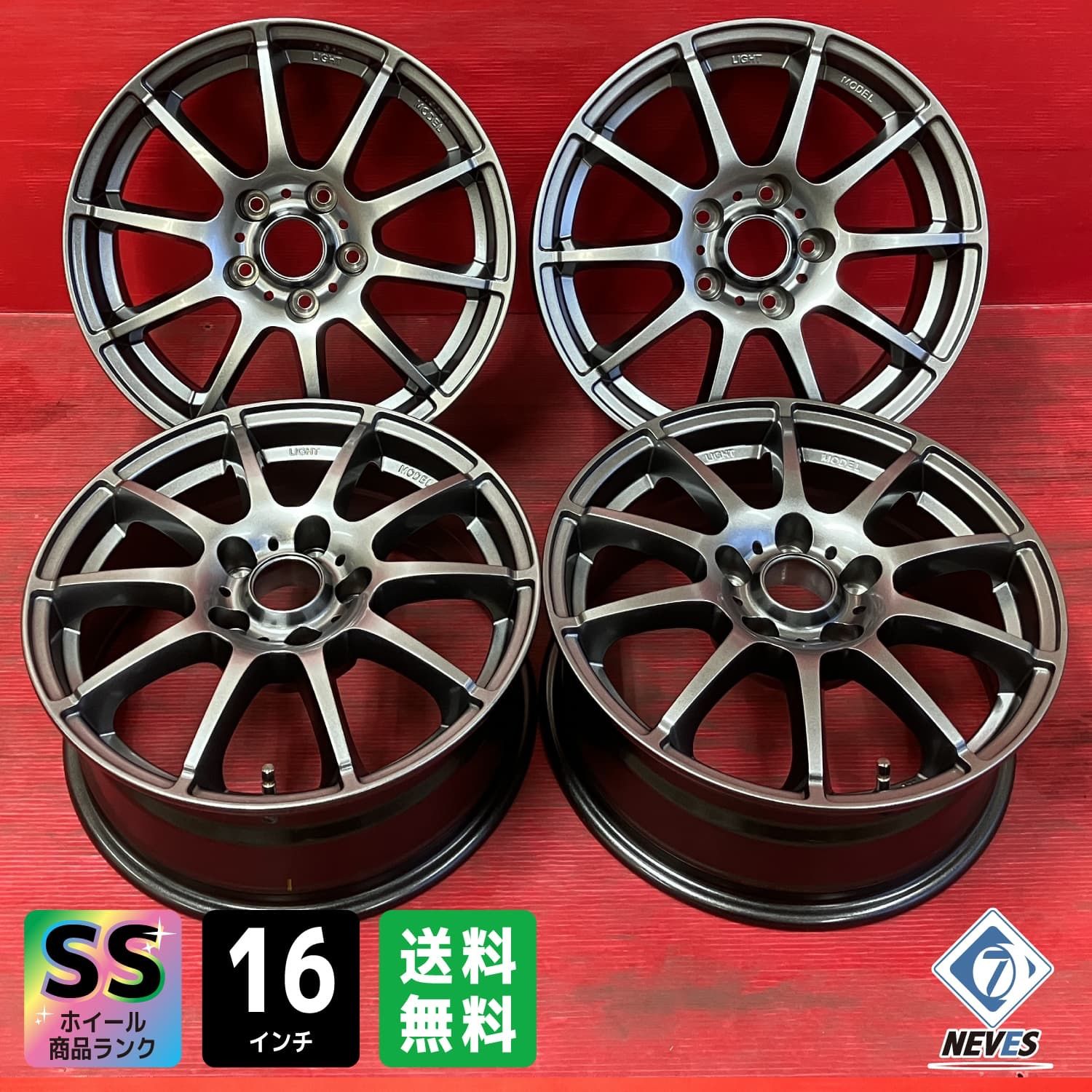 ホイール 16 x 6 5 J 114 3 38 H STAG メタリックグレー 4本SET