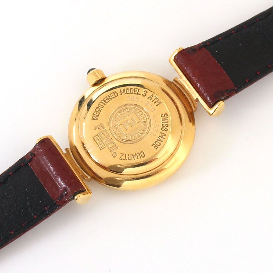 MOK25130 美品 FENDI フェンディ 腕時計 シェル文字盤 ヴィンテージ