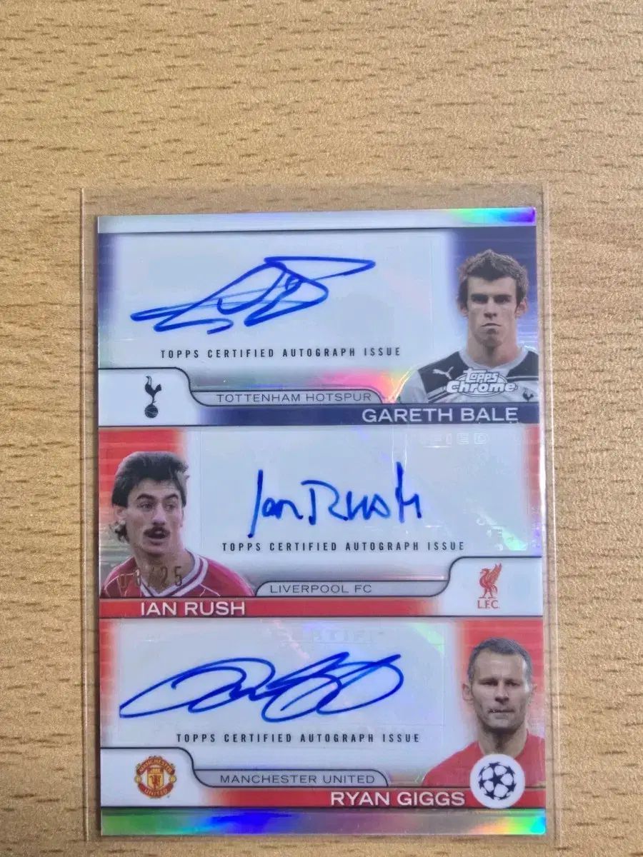 トップス クロム ライアン ギグス|ラッシュ|ベイル トリプル オートカード