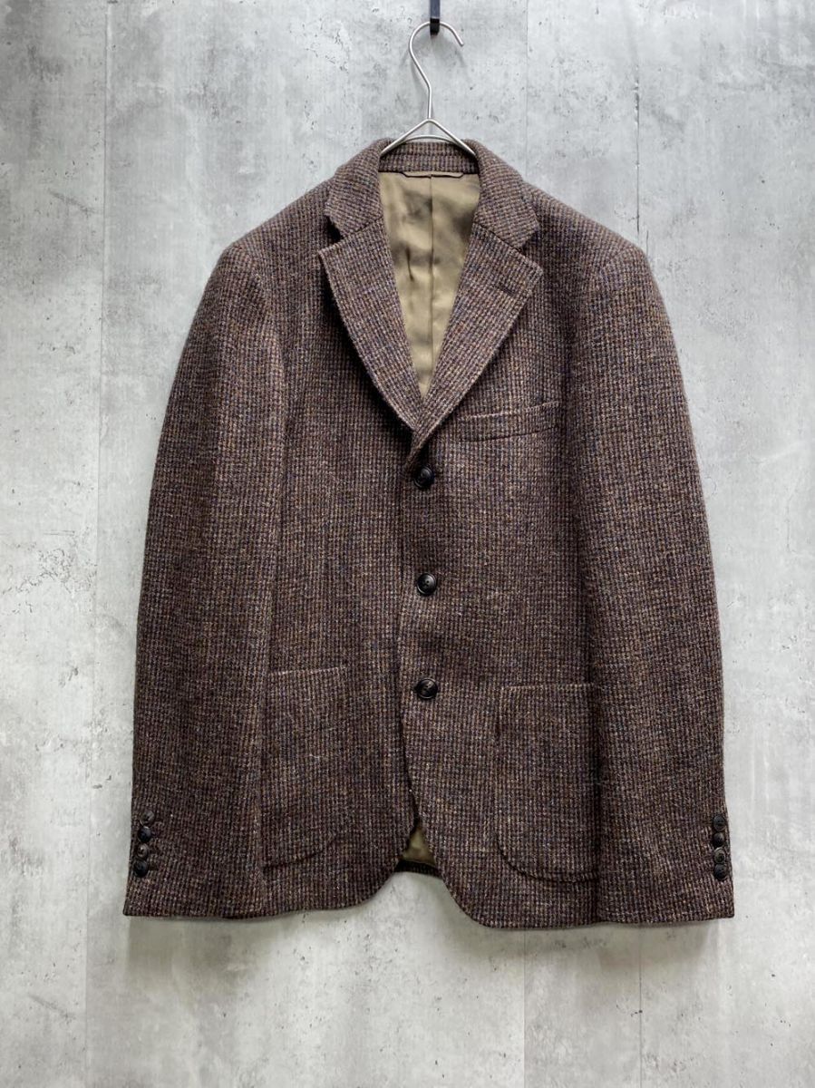 THE SUIT COMPANY スーツカンパニー ハリスツイード ジャケット 茶
