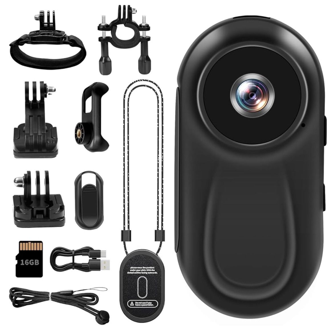 モニター搭載 27g軽量 16Gカード付属 】アクションカメラ小型 小型