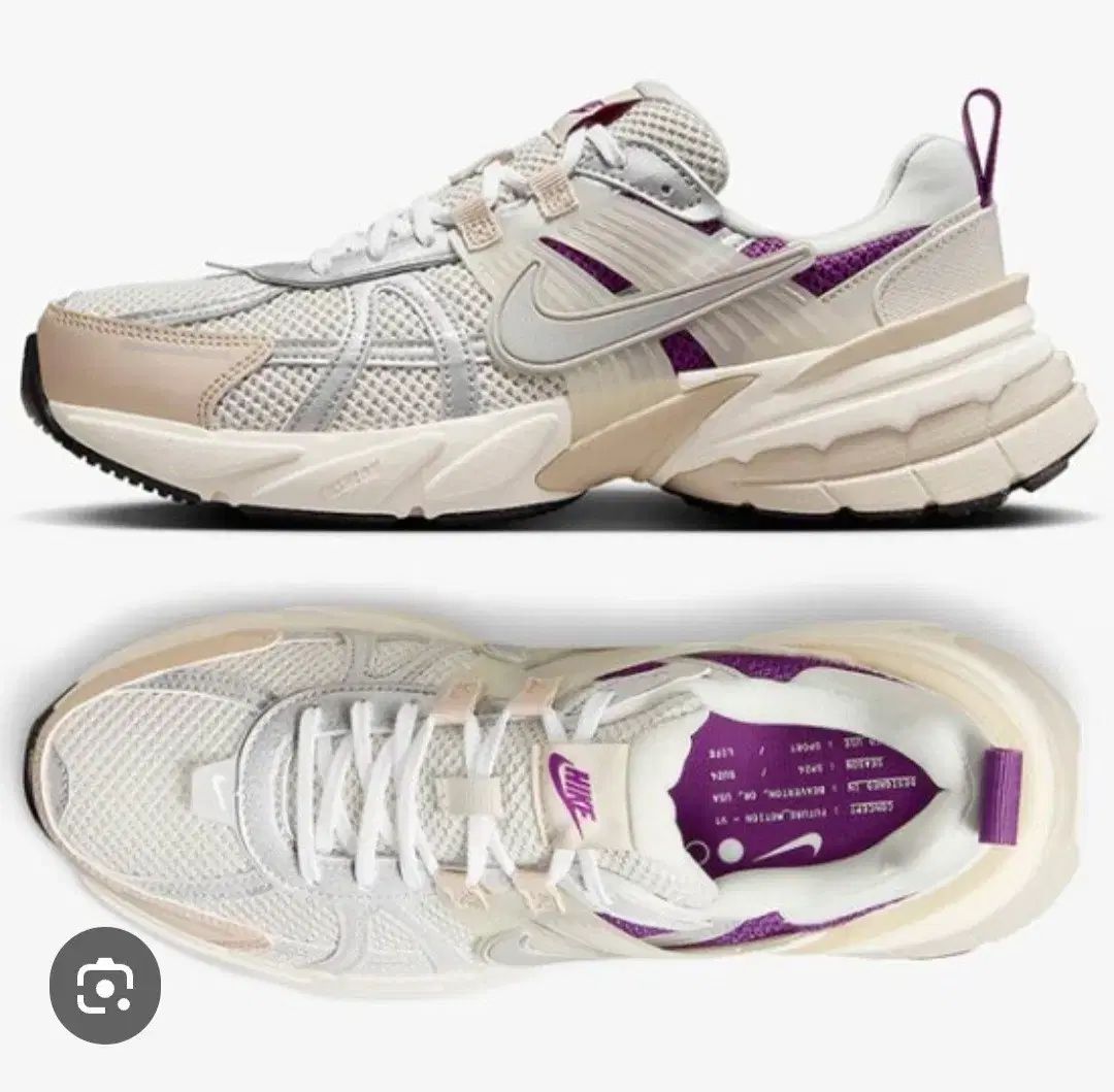 ナイキ スニーカー ベージュ|パープル