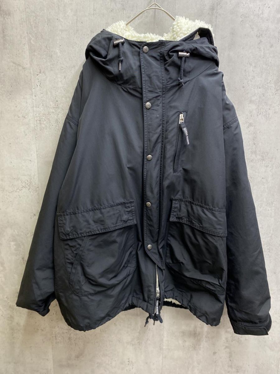 ジャーナル レリューム SIERRA DESIGNS ボア リバーシブル 3 WAY マウンテンパーカー sizeL 白ｘ黒 メンズ