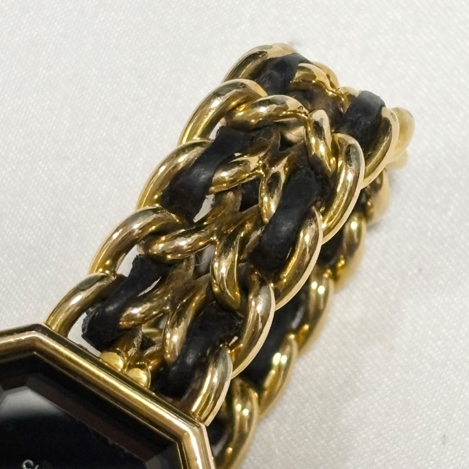 送料無料】CHANEL/シャネル/プルミエール/クォーツ腕時計/ブラック