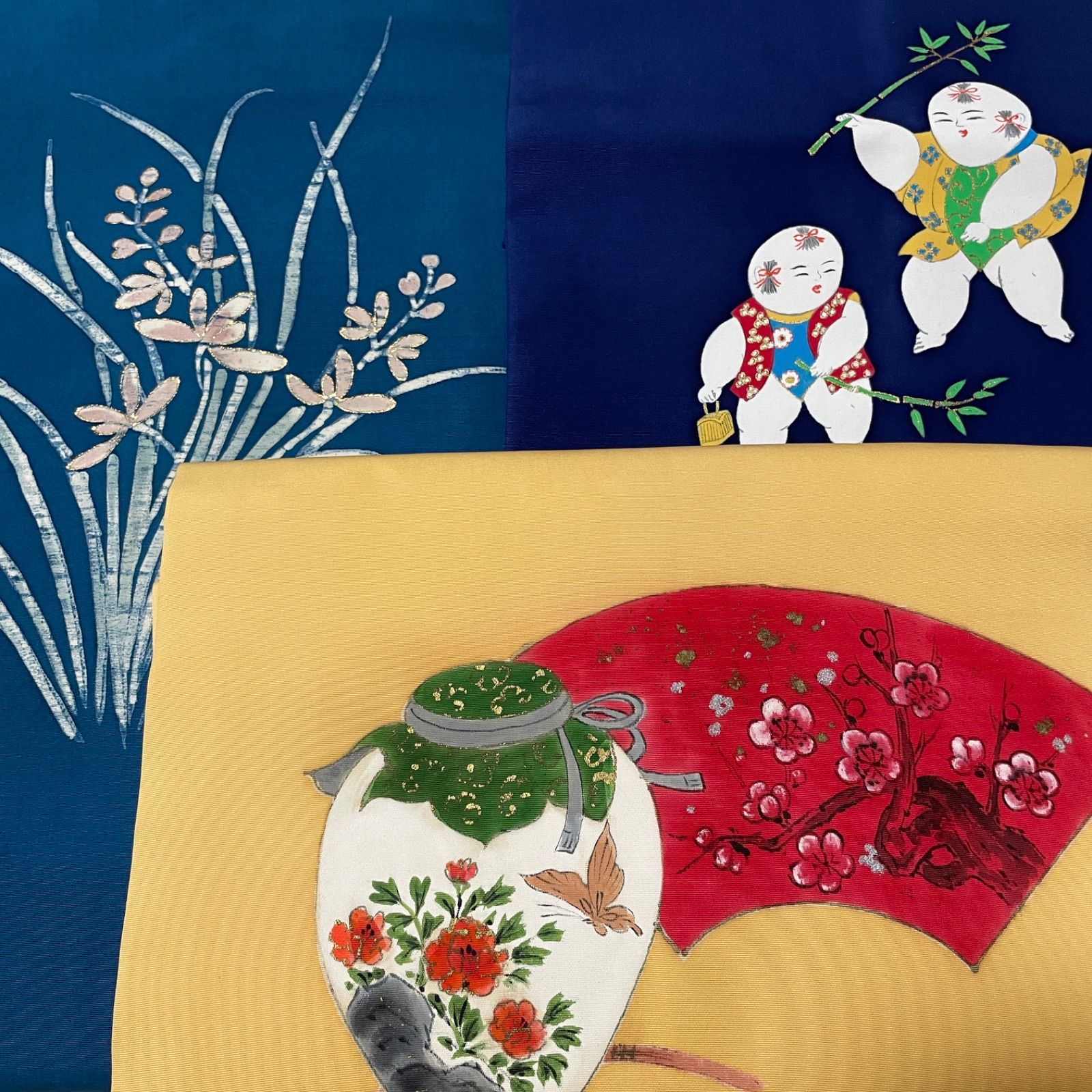 正絹 塩瀬 3枚 名古屋帯 まとめて - メルカリ