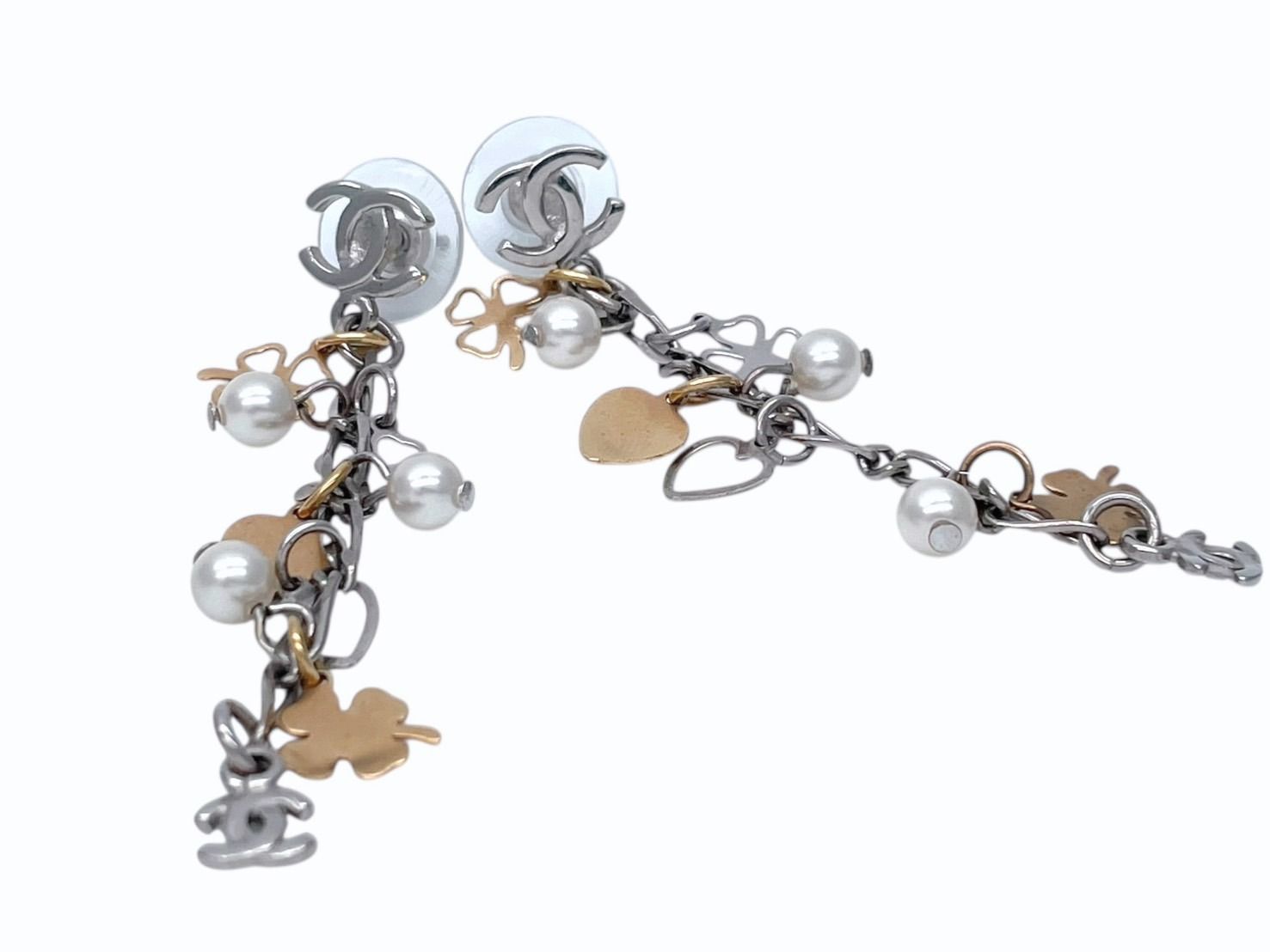 極美品 CHANEL シャネル ドロップピアス 重量約7g 06A刻印 ココマーク