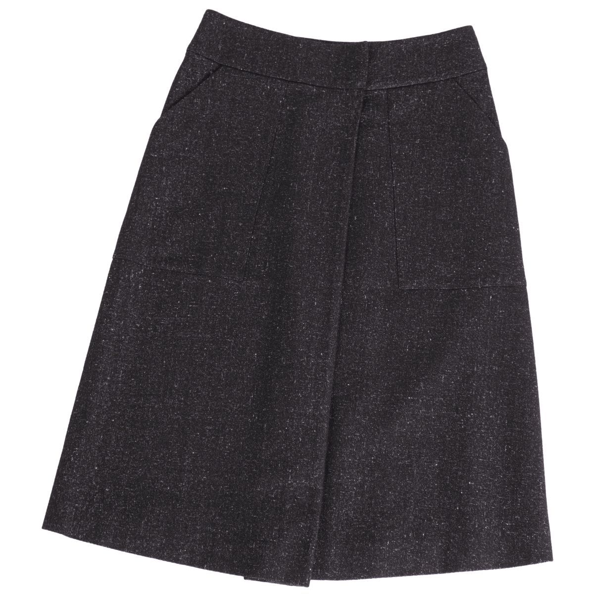 エルメス HERMES スカート ウール リネン ボトムス レディース フ