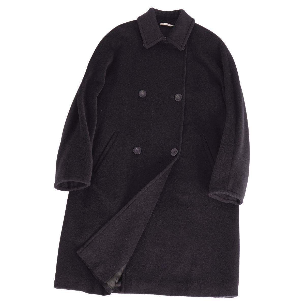 MaxMara 黒 ダブルブレスト ロングコート Max Mara（マックスマーラ） ウィークエンド WEEKEND MAX MARA コート