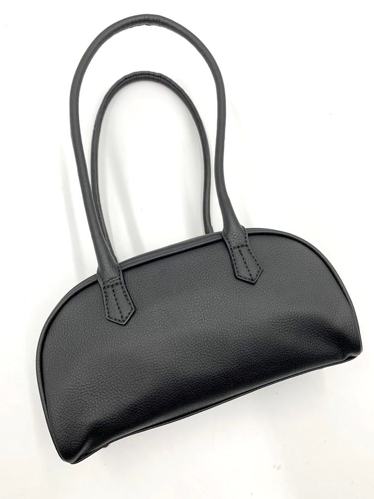 LOVST TOKYO ラヴィストトーキョー アップルハーフムーンボストン バッグ 黒 ◎レディース