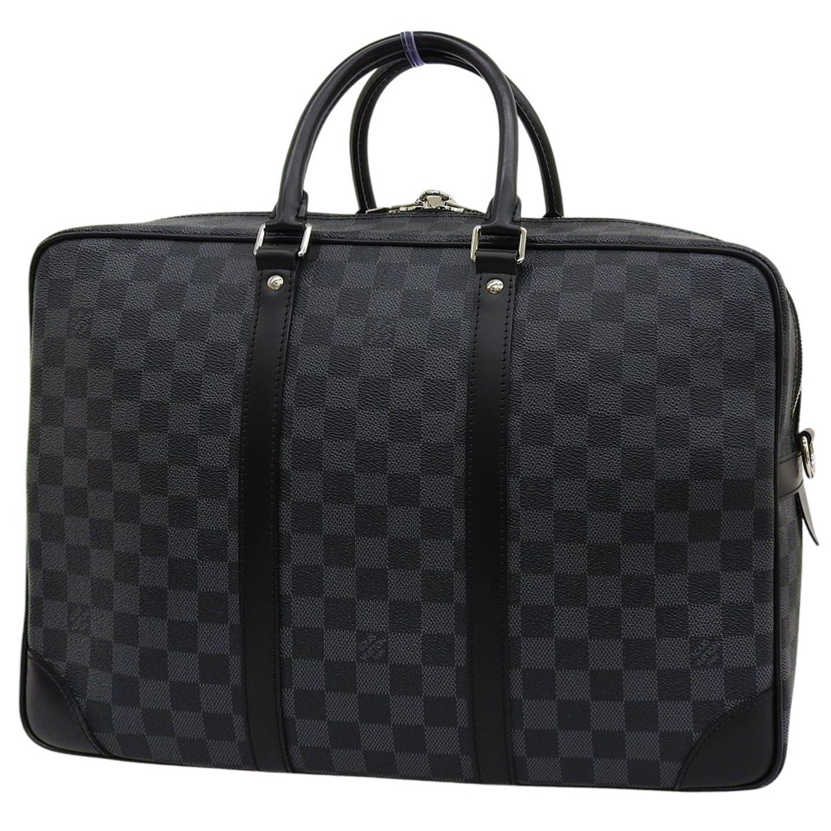 LOUIS VUITTON ルイ ヴィトン ダミエ グラフィット ポルトドキュマン ヴォワヤージュGM ビジネスバッグ|ブリーフケース キャリーオンバッグ ダミエグラフィットキャンバス ブラック黒 グレー N 41123 アラモード