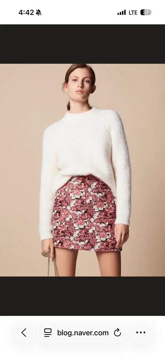 サンドロ ダニエラ ジャカード スカート