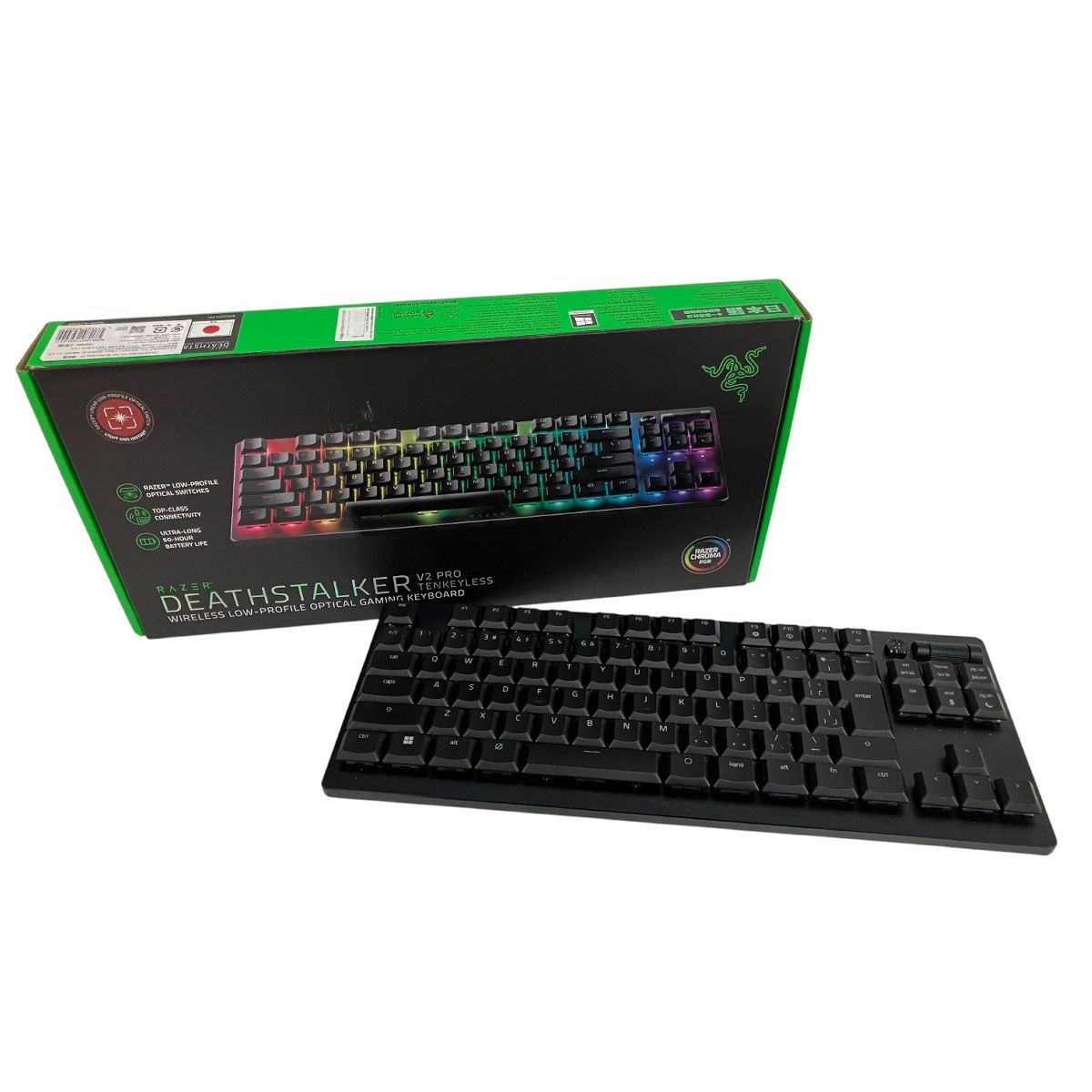 RAZER DeathStalker V 2 Pro Tenkeyless RZ 03 0437 ワイヤレス テンキーレス ゲーミング キーボード
