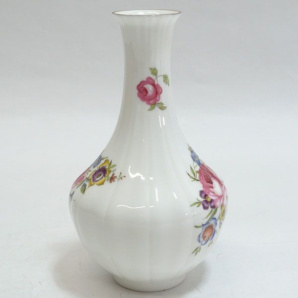 ROYAL WORCESTER ◇【花器】ロイヤルウースター/花柄一輪挿し 花器