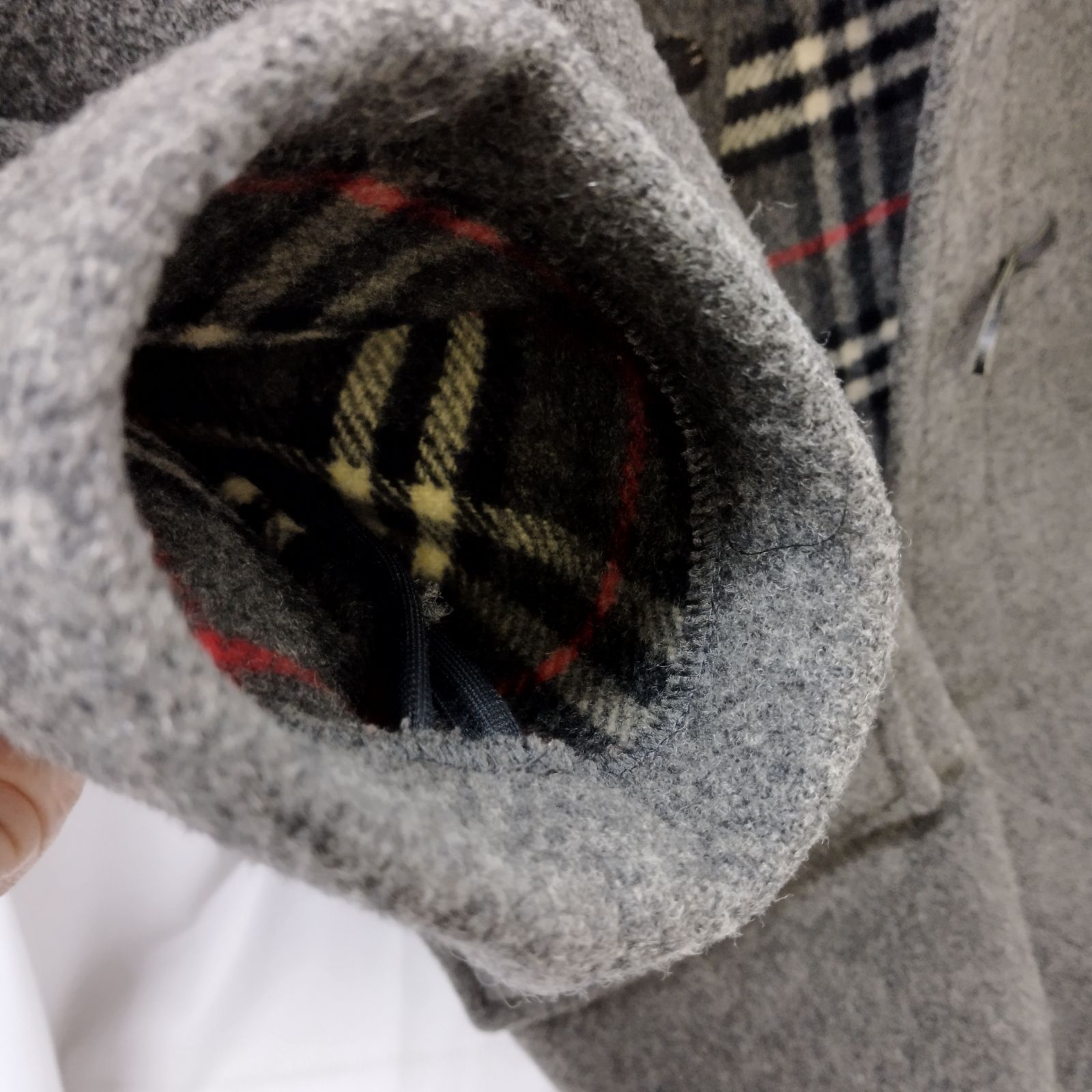 Burberrys 英国製 ダッフルコート Lサイズ グレー ノバチェック