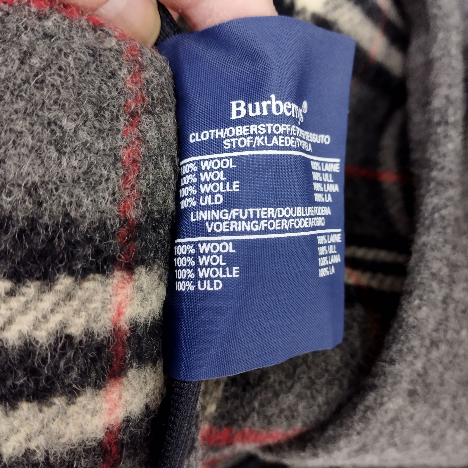 Burberrys 英国製 ダッフルコート Lサイズ グレー ノバチェック