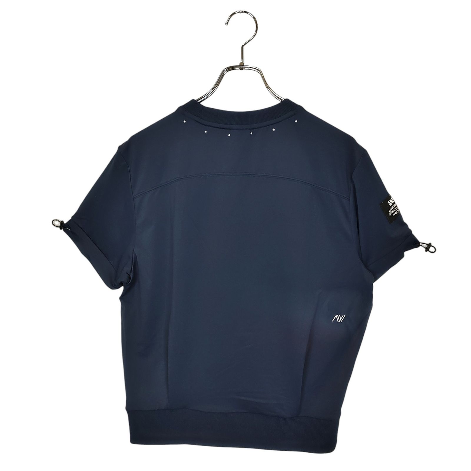 ANEW GOLF アニュー ゴルフ ビーズポイント クロップ 半袖 クルー