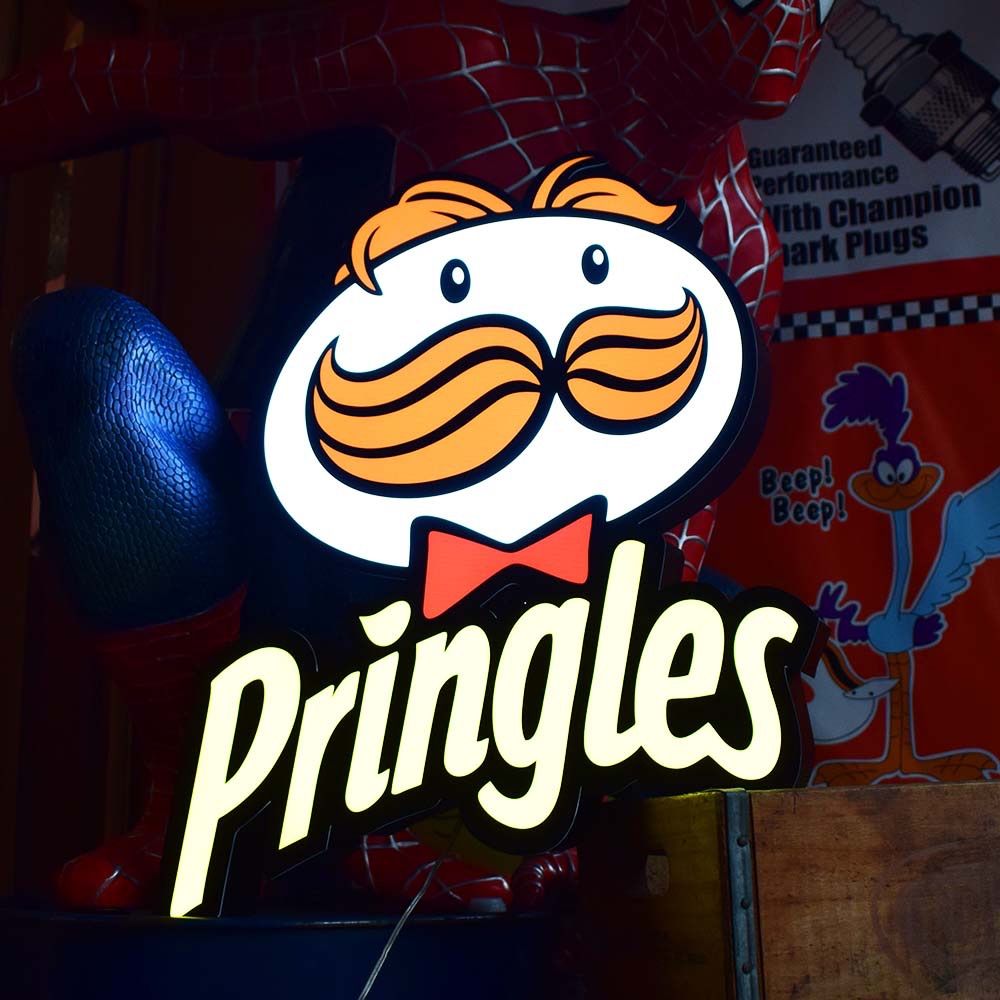 プリングルス 電飾 看板 Pringles アメリカン雑貨 ガレージ ポテトチップス インテリア ライト 間接照明
