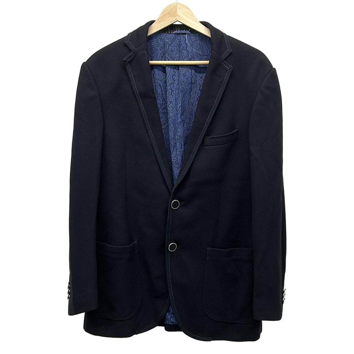 ETRO(エトロ) ジャケット サイズ3 L メンズ美品 - 黒 長袖/New Jersey