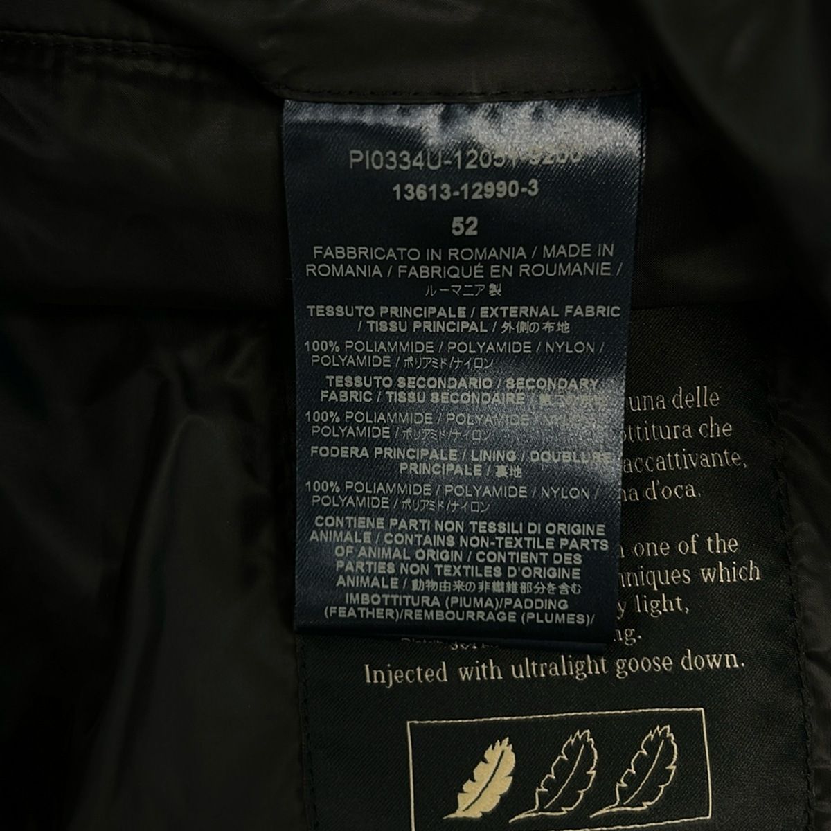 HERNO ヘルノ ダウンベスト サイズ52 L メンズ - ダークネイビー 冬