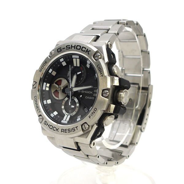 CASIO カシオ G-SHOCK G-STEEL タフソーラー Bluetooth モバイルリンク GST-B 100 メンズ MEN 男性 ボーイズ 紳士 腕時計 うでとけい ウォッチ Watch ソーラー ブランド