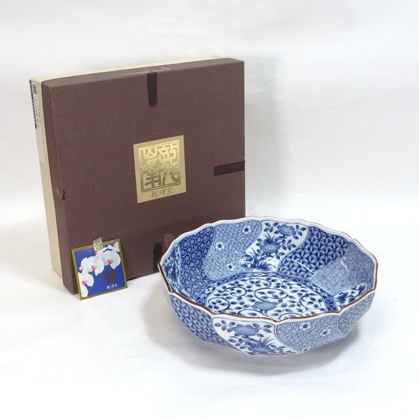 三洋陶器 龍峯窯 ◇【和食器】龍峰窯/ねじり瑞祥 大鉢 133819 すまい