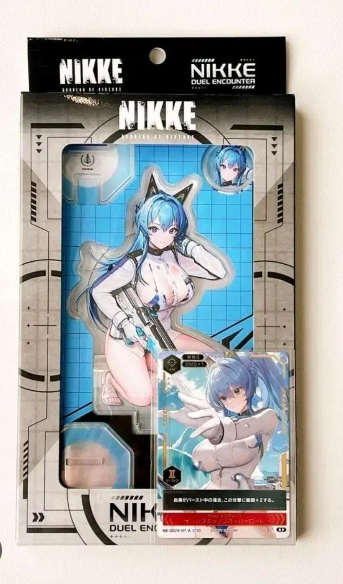 新品)勝利の女神：NIKKE(ニケ) 水着 ヘルム デュアルインカウンター ブースター アクリル+カードセット