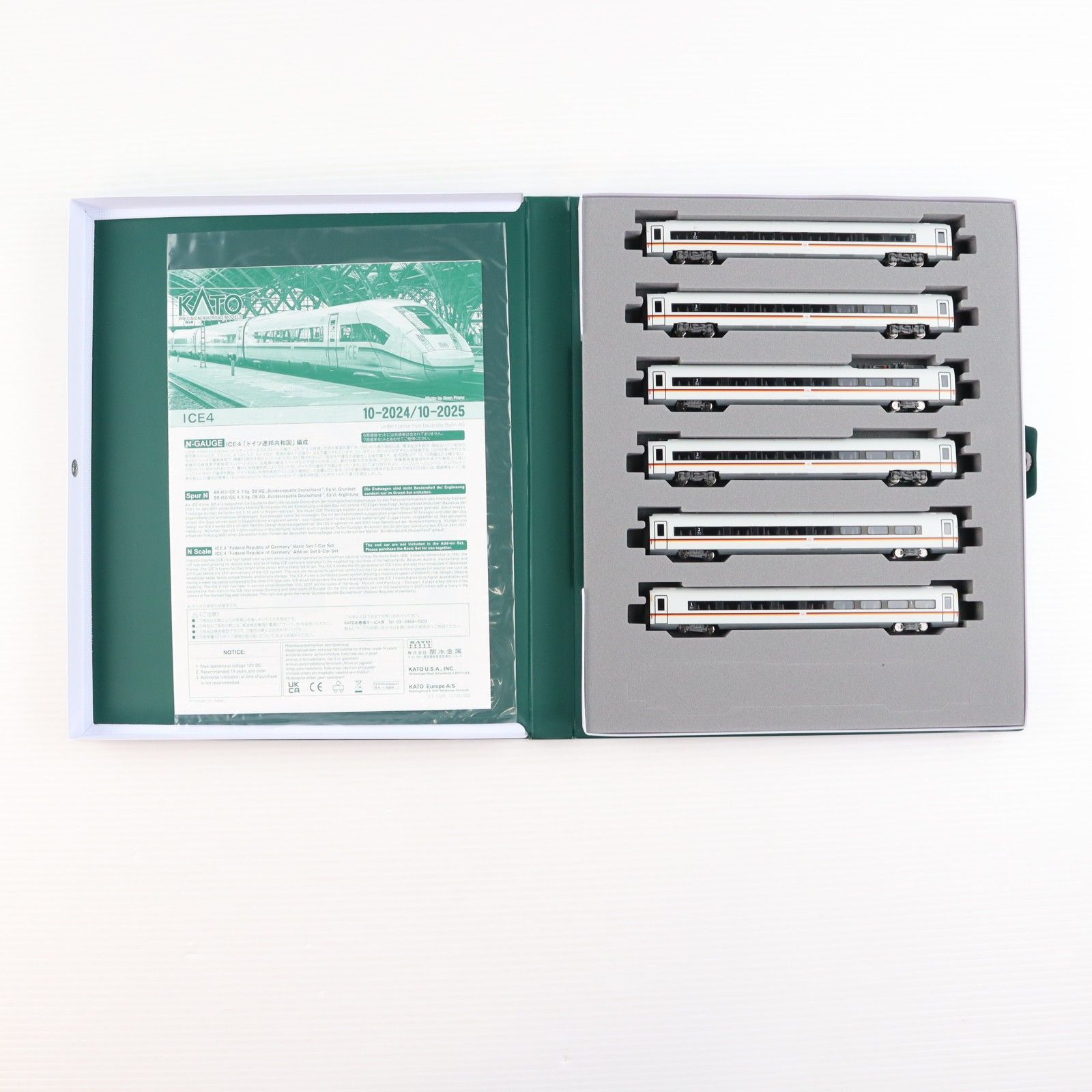 10-2025 ICE 4 ドイツ連邦共和国 編成 6両増結セット 動力付き Nゲージ 鉄道模型 KATO カトー