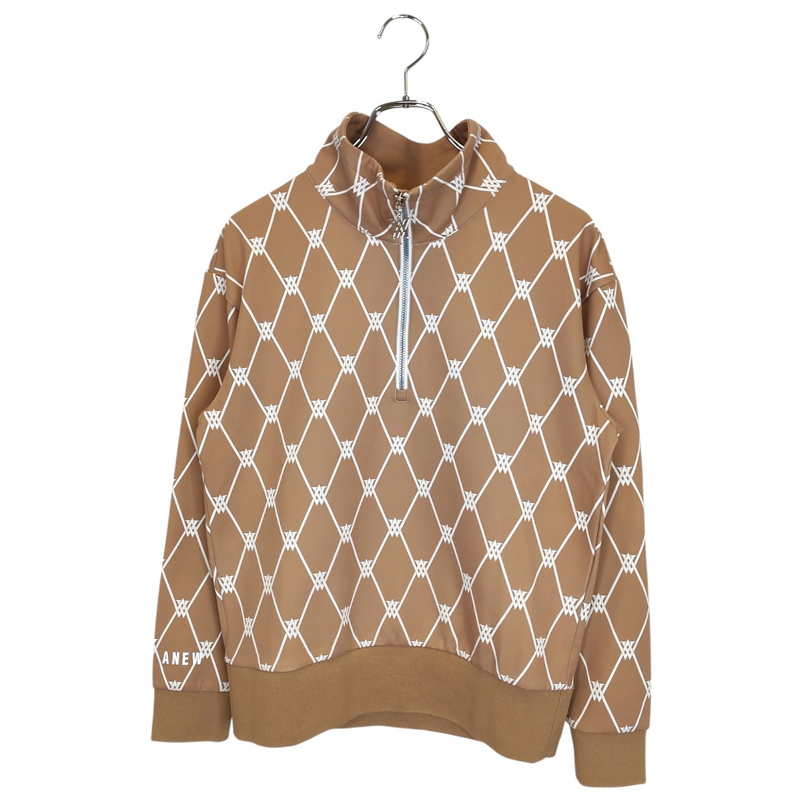ANEW GOLF アニュー ゴルフ MONOGRAM HALF ZIP UP モノグラム ハーフ