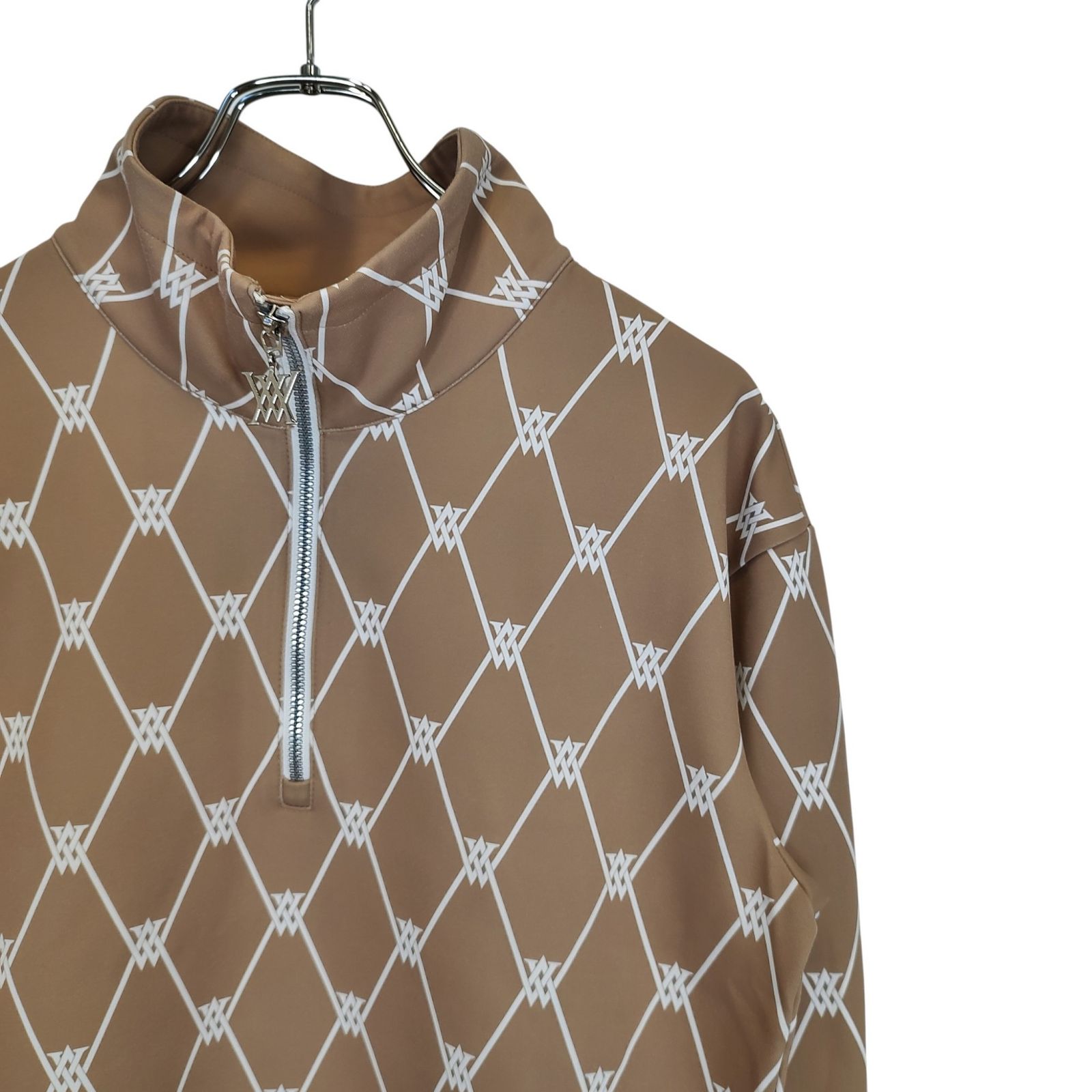 ANEW GOLF アニュー ゴルフ MONOGRAM HALF ZIP UP モノグラム ハーフ