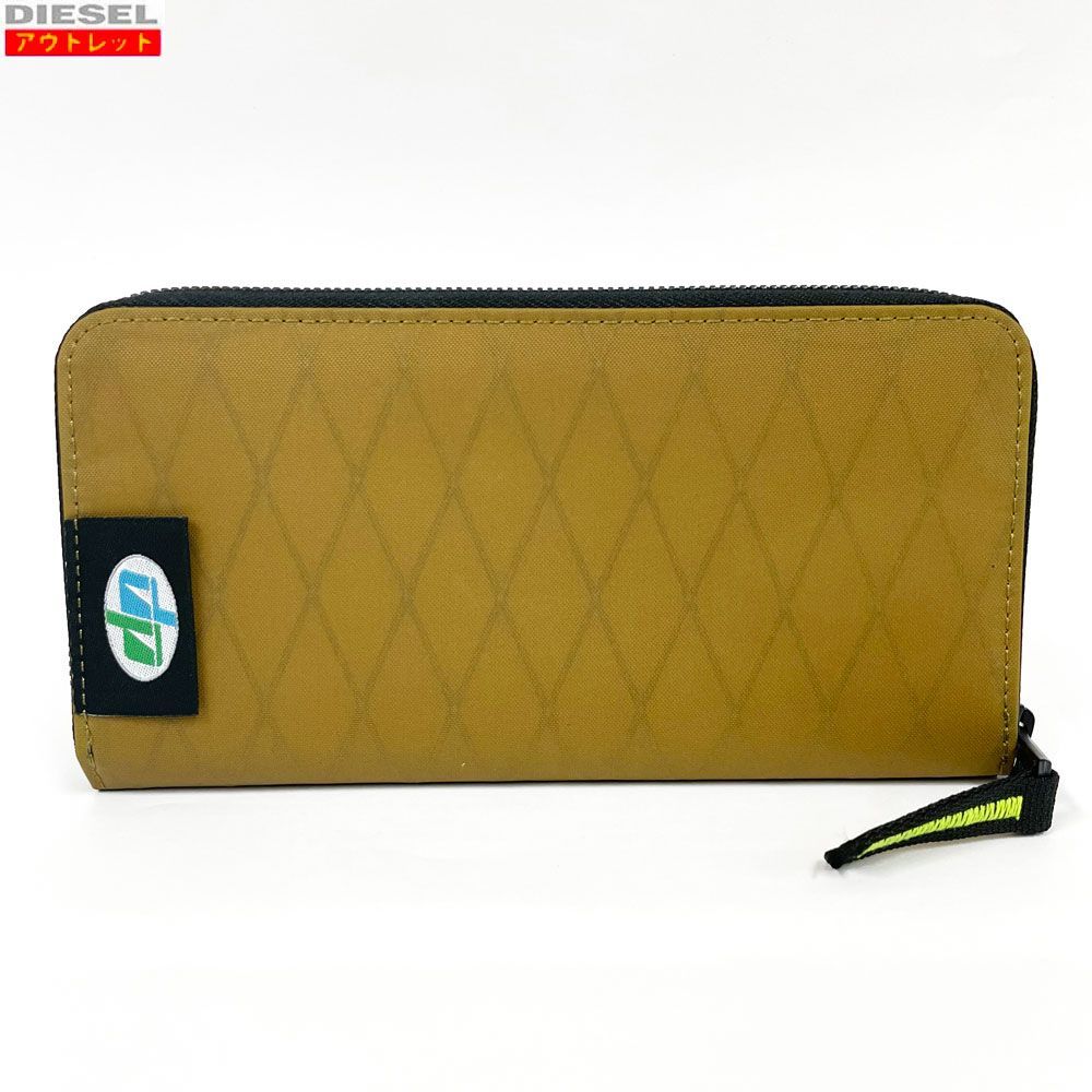 DIESEL ディーゼル アウトレット ラウンドファスナー 長財布 X 08180 P 4272 T 2169 キャメル系 Pac ナイロン メンズ レディース ユニセックス 24 ZIPOCKET ロングウォレット 並行輸入品