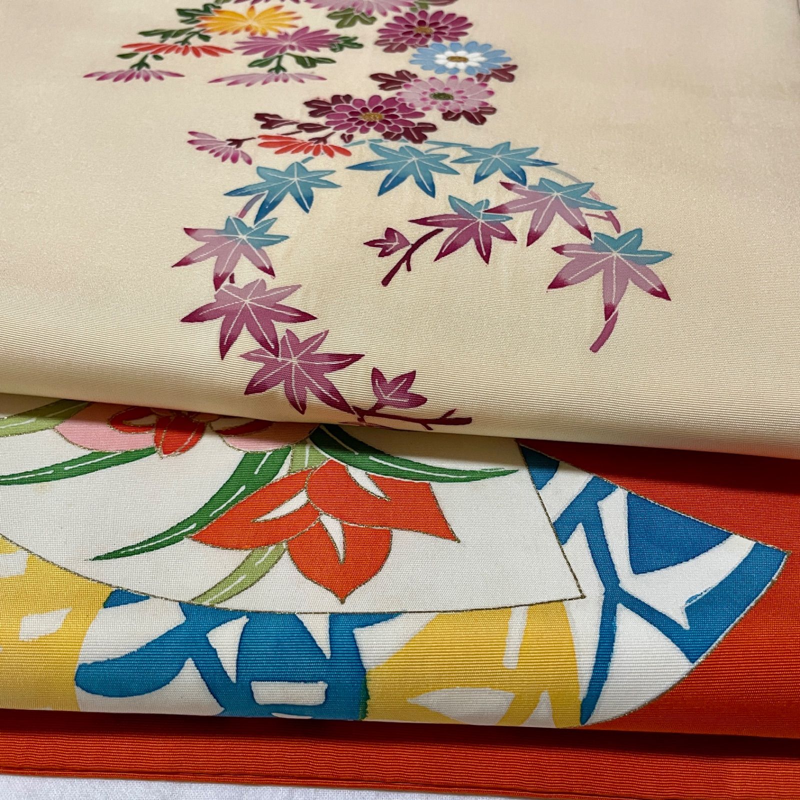 正絹 塩瀬 作家物 2枚 名古屋帯 - メルカリ