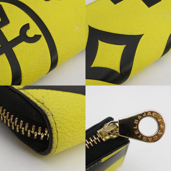 castelbajac / カステルバジャック ◇二つ折り財布/ロゴ/イエロー