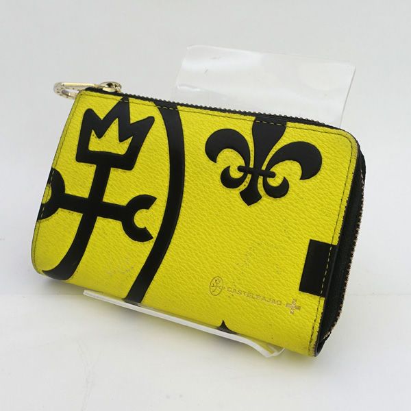 castelbajac / カステルバジャック ◇二つ折り財布/ロゴ/イエロー