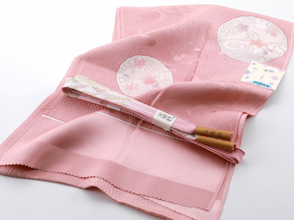 お洒落 江戸組紐 五嶋紐 正絹 帯締め 帯揚げ 2点セット ローズ系 as-148-R