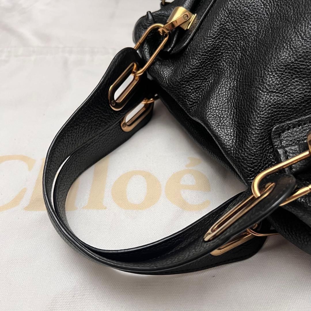 ◇極美品◇クロエ パラティ 2wayショルダーバッグ ブラック ミディアム