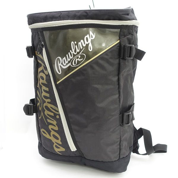 Rawlings / ローリングス バックパック/リュック/野球/ロゴ/ナイロン/ブラック EBP6S10 【バッグ/バック/BAG/鞄/カバン】 メンズファッション【中古】 