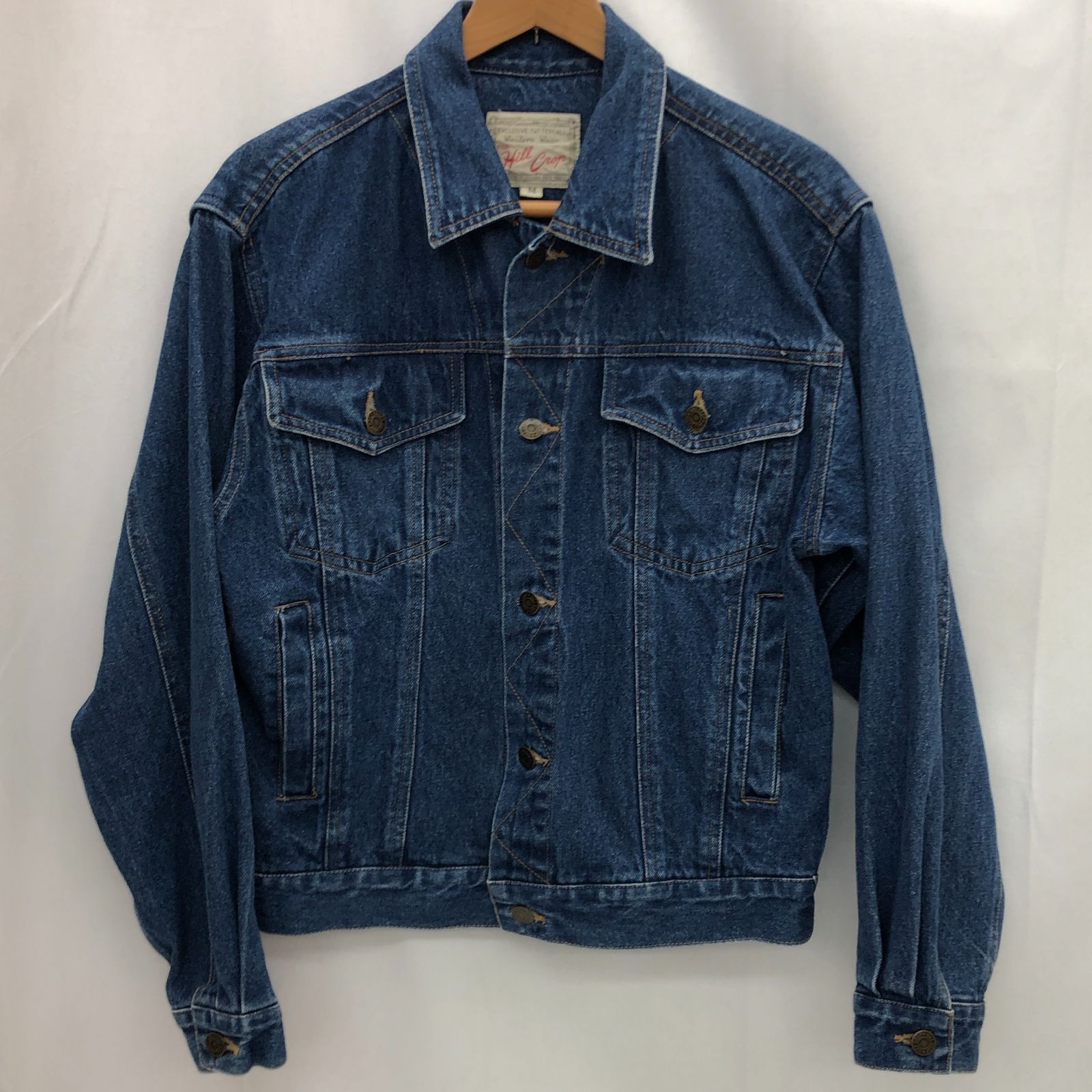 hill crop ヒル クロップ デニム ジャケット メンズ M M ブルー メンズ 