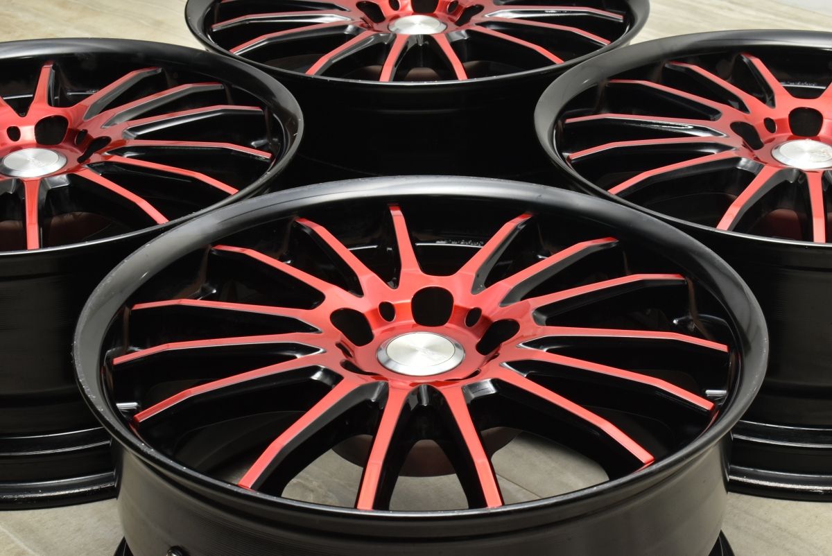 程度良好 WORK XSA 05 C 18 in 8 5 J 28 PCD 114 3 ステップリム Rディスク ランエボ スカイライン ハリアー RAV 4 クラウン レクサスGS RC