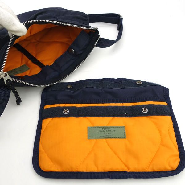 PORTER / ポーター ◇ショルダーバッグ/フォース/ネイビー/ミニポーチ